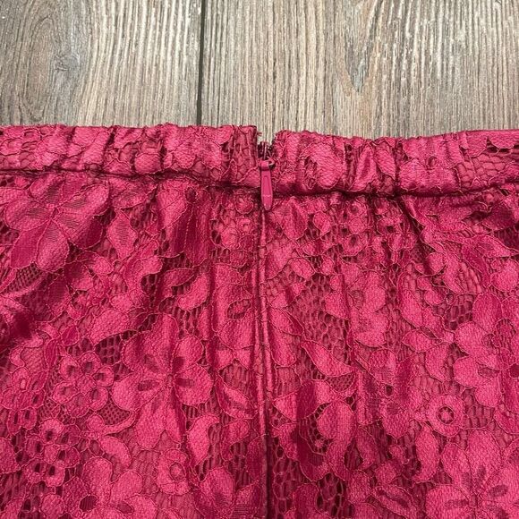 Azazie Skirt Women's Size A16 Pink Lace100% Polyester Floral Back - Picture 7 of 8